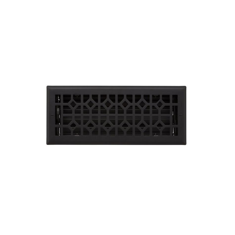 Appert Steel Wall Register - Black - 4" x 12" (5-1/4" x 13-3/8" Overall), , large image number 0