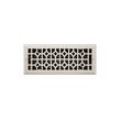 Appert Steel Wall Register - Brushed Nickel - 4" x 12" (5-1/4" x 13-3/8" Overall), , large image number 0