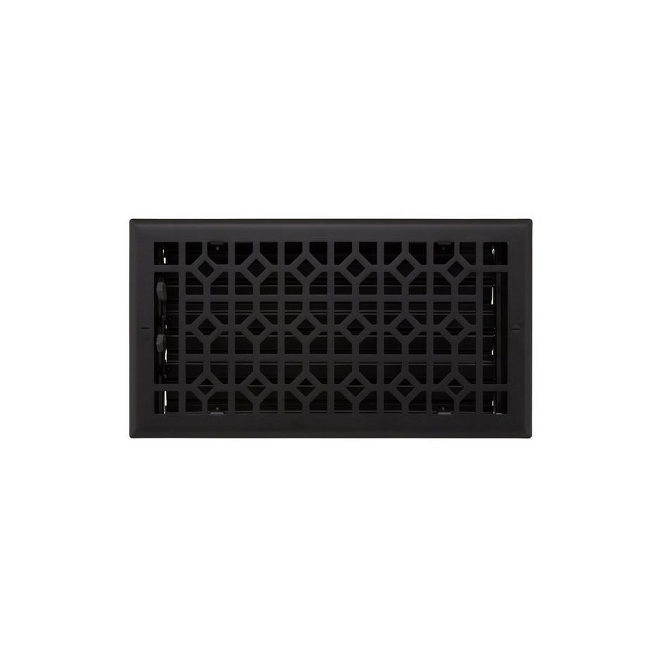 Appert Steel Wall Register - Black - 6" x 10" (7-1/4" x 11-3/8" Overall), , large image number 0