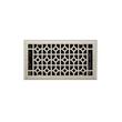 Appert Steel Wall Register - Brushed Nickel - 6" x 10" (7-1/4" x 11-3/8" Overall), , large image number 0