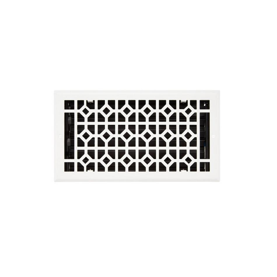 Appert Steel Wall Register - White - 6" x 10" (7-1/4" x 11-3/8" Overall), , large image number 0