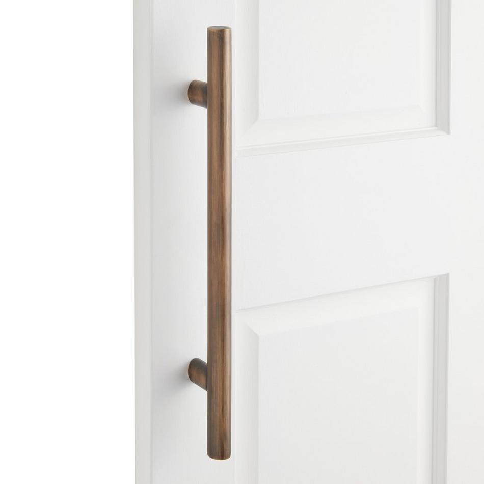 18" Kobe Solid Brass Door Pull - Antique Brass, , large image number 0