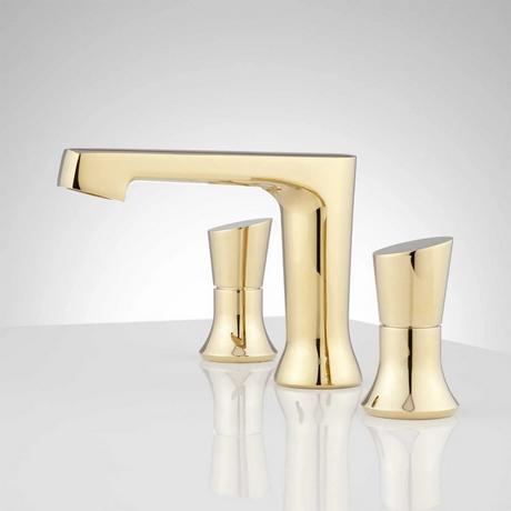 Hitchens Widespread Bathroom Faucet - Polished Brass