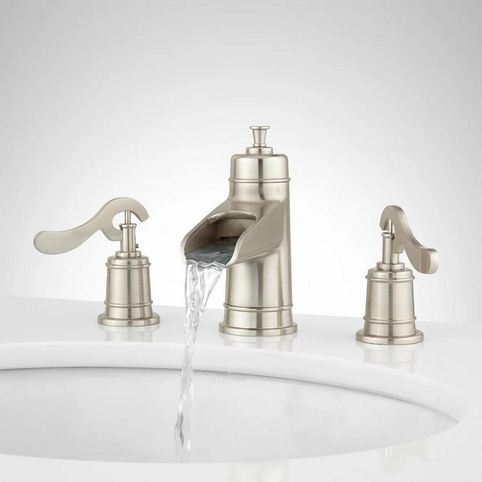 Melton Widespread Waterfall Bathroom Faucet, , large image number 0