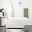 55" Jaidyn Acrylic Freestanding Tub with Trim Kit, , large image number 3