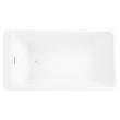 55" Jaidyn Acrylic Freestanding Tub - Tap Deck / No Drillings - White Trim, , large image number 3