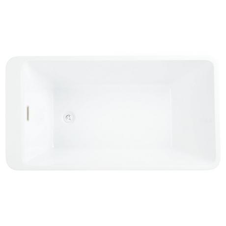 55" Jaidyn Acrylic Freestanding Tub with Trim Kit