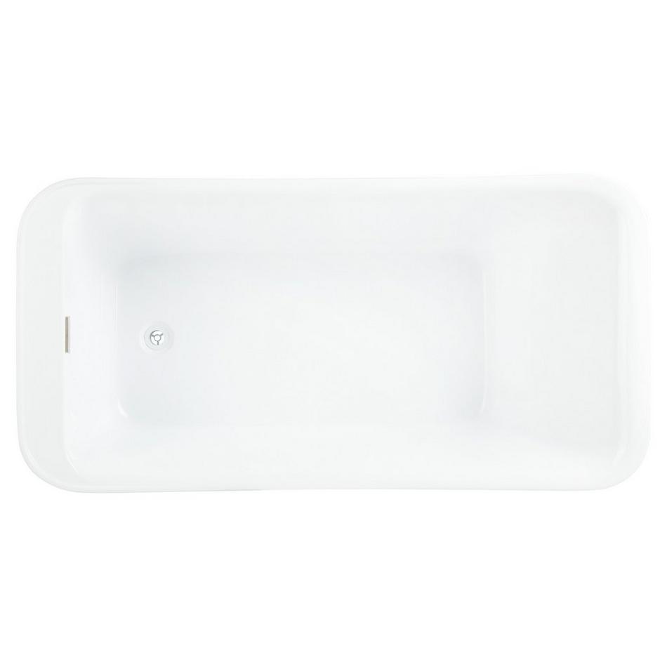 63" Souza Acrylic Freestanding Tub with Trim Kit, , large image number 3