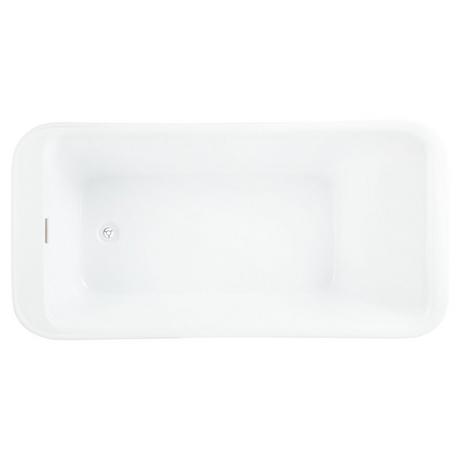 63" Souza Acrylic Freestanding Tub with Trim Kit