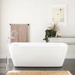 67" Zaida Acrylic Freestanding Tub with Slotted Overflow, , large image number 0