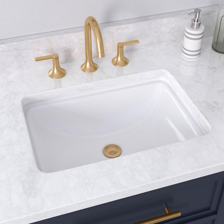 Key Largo Rectangular Porcelain Undermount Bathroom Sink, , large image number 0