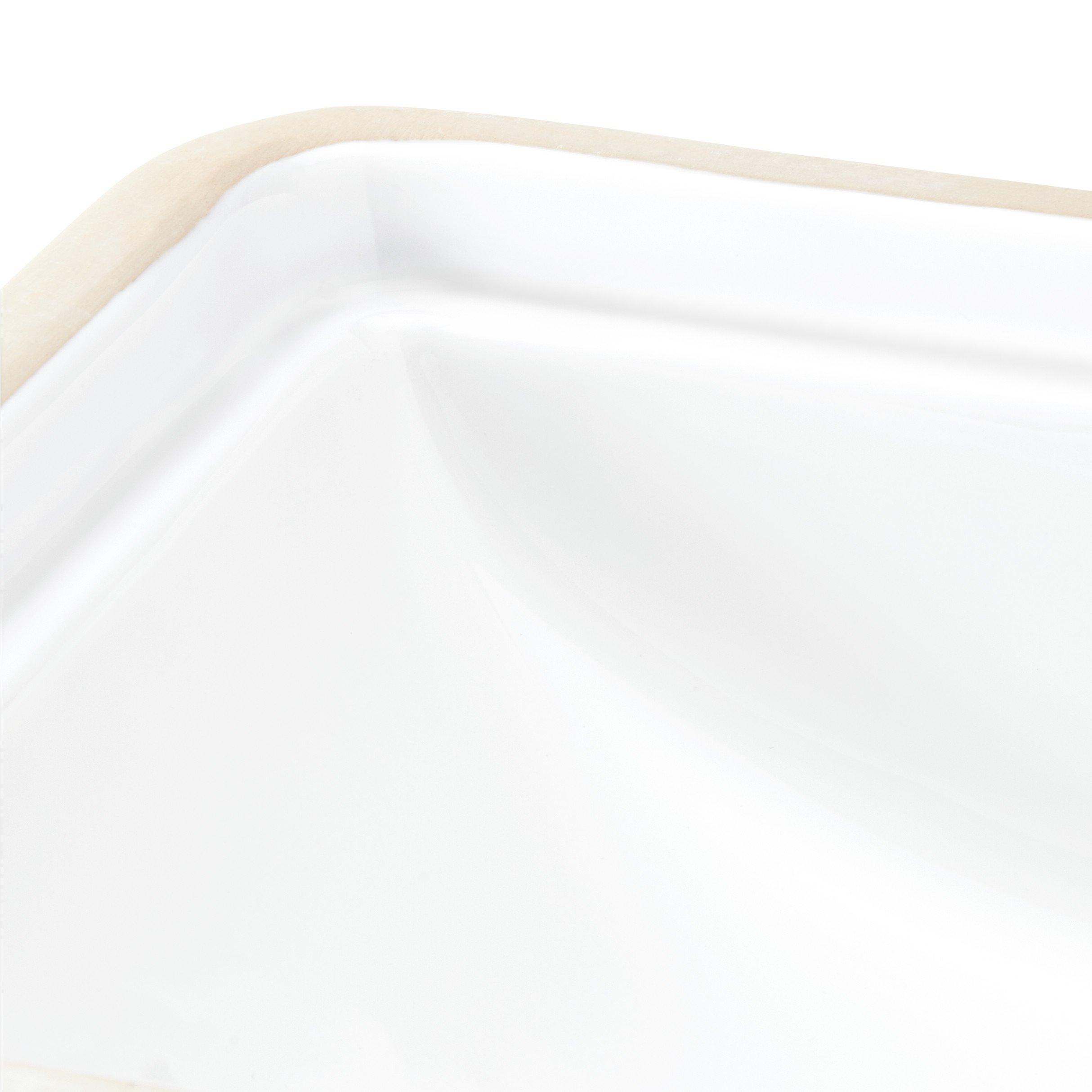 Key Largo Rectangular Porcelain Undermount Bathroom Sink