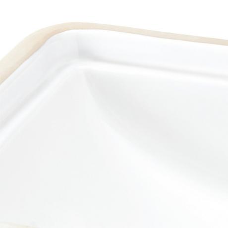 Key Largo Rectangular Porcelain Undermount Bathroom Sink