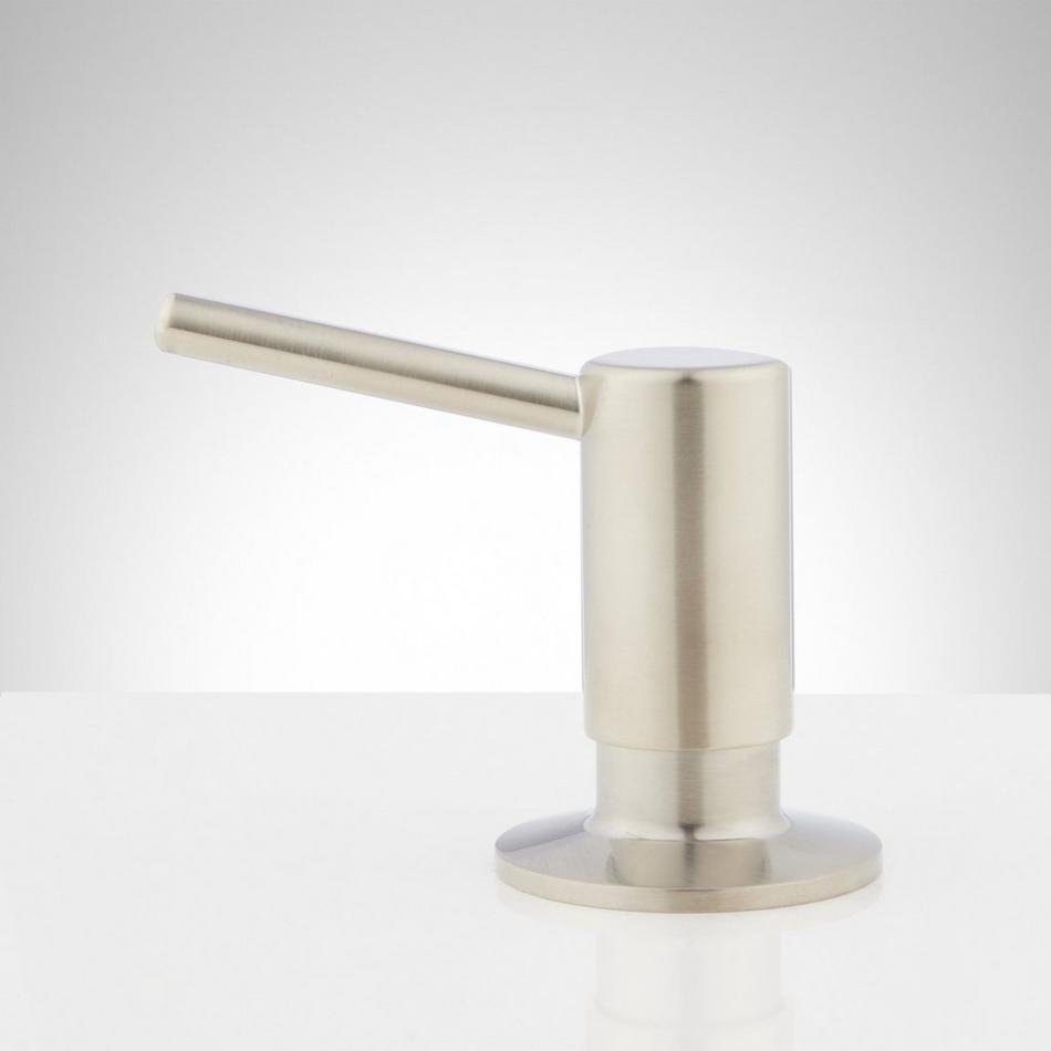 Low-Profile Soap or Lotion Dispenser - Brushed Nickel, , large image number 1