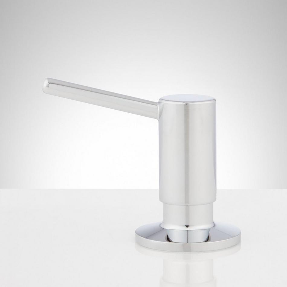 Low-Profile Soap or Lotion Dispenser - Chrome, , large image number 1