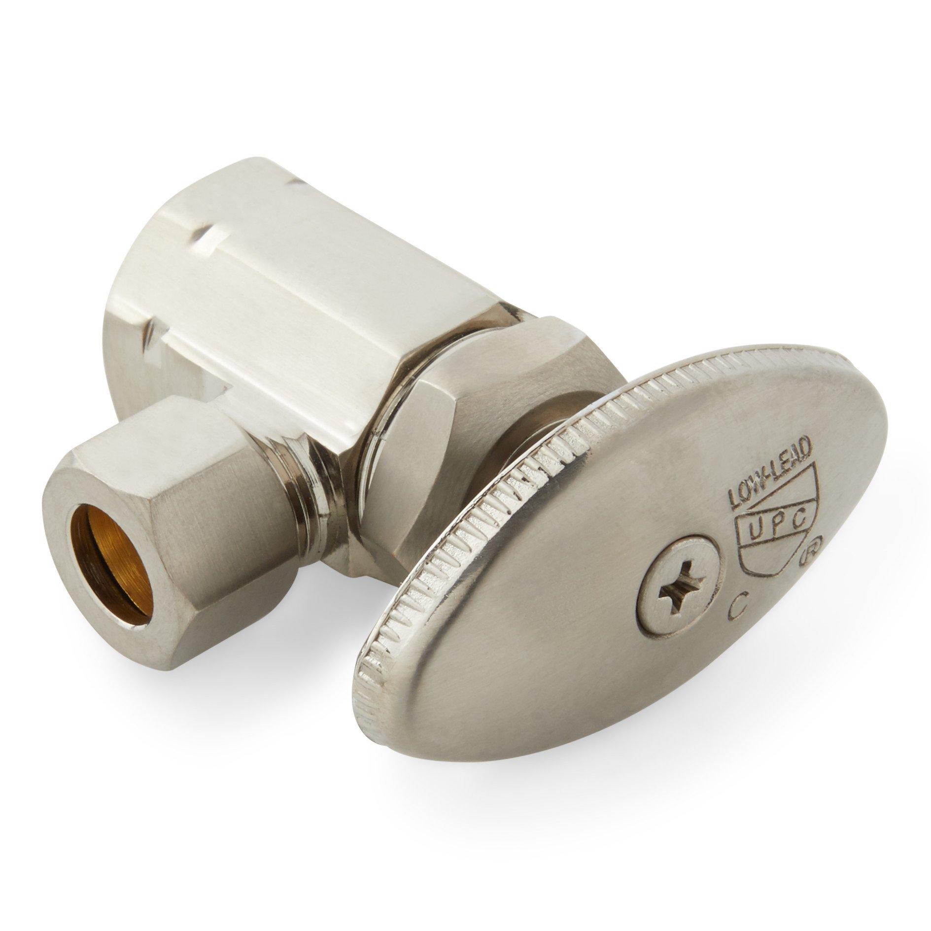 Angle Stop with Oval Handle - 1/2