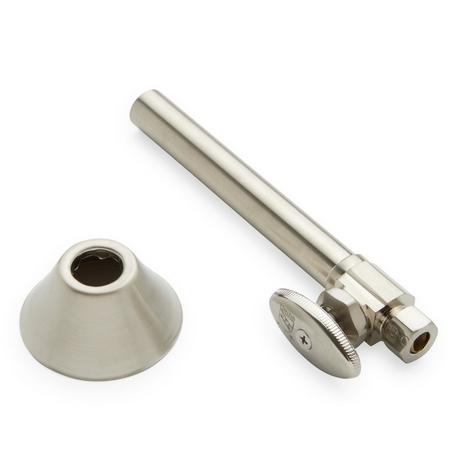 Toilet Supply Kit with 1/2" OD X 3/8" OD Straight Stop