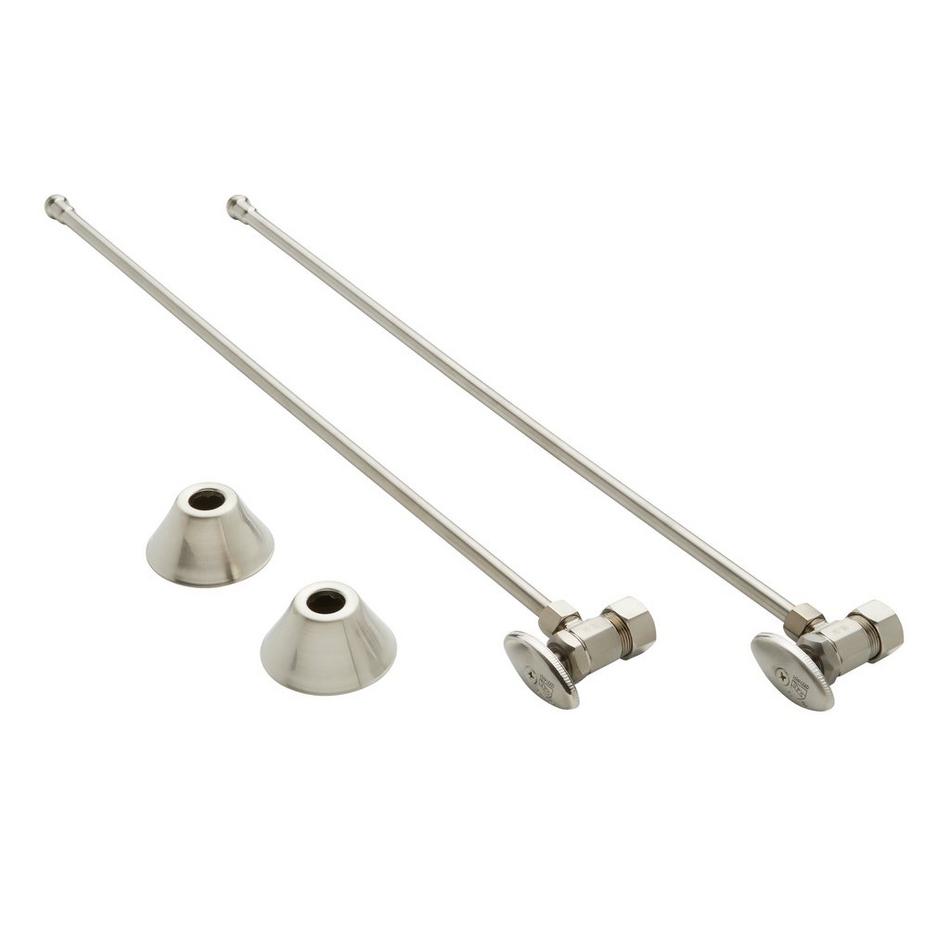 Bathroom Supply Kit with 5/8" OD X 3/8" OD Angle Stop, , large image number 1