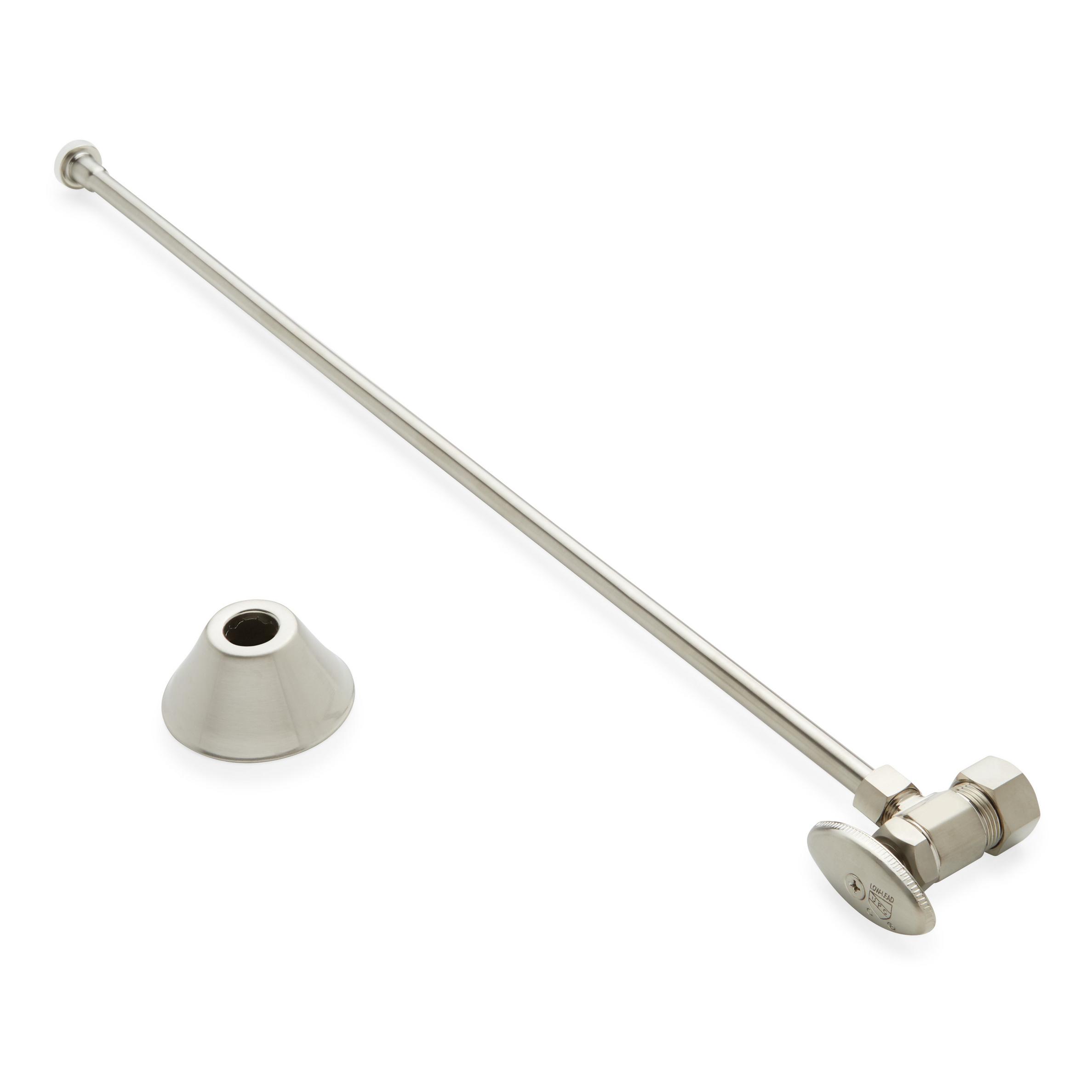 Toilet Supply Kit with 5/8" OD X 3/8" OD Angle Stop Signature Hardware