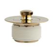 Lift & Turn Tub Drain with Adapter Sleeve - Polished Brass, , large image number 1