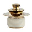 Lift & Turn Tub Drain with Adapter Sleeve - Polished Brass, , large image number 2