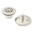 Alcove Tub Drain & Trip Lever Overflow Cover, , large image number 0