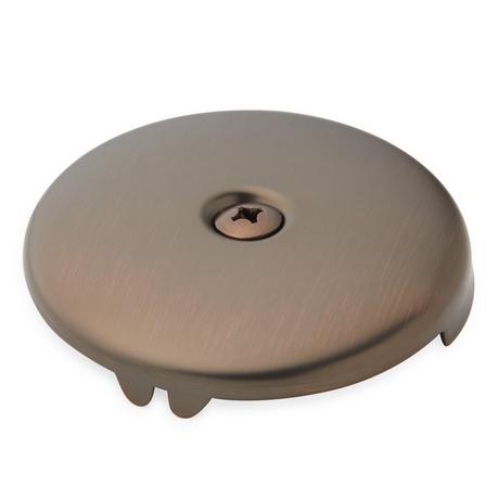 Overflow Cover Plate with Single Screw