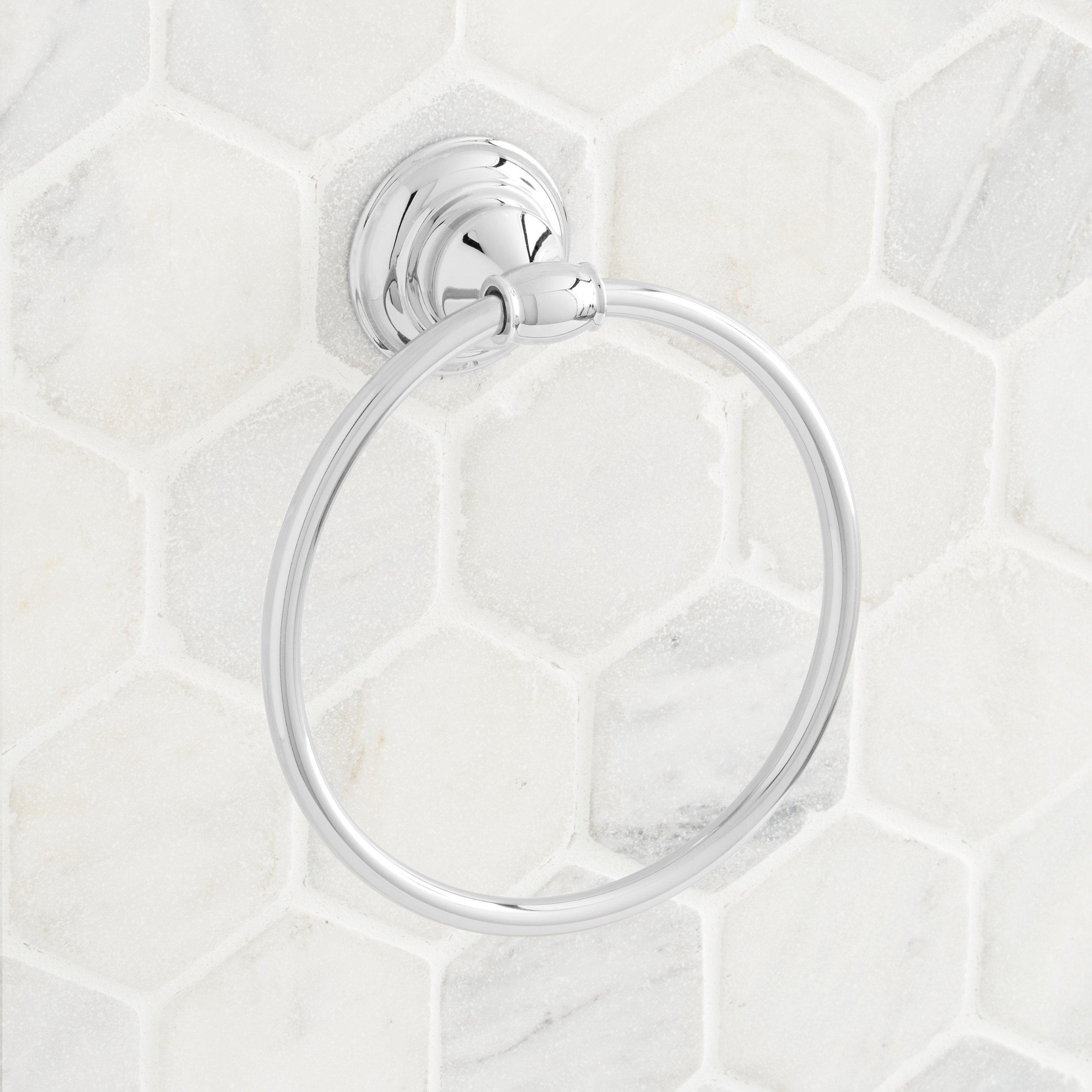 Silver towel online ring