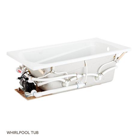 60" x 32" Bradenton Acrylic Drop-In Whirlpool Tub