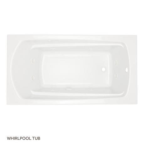 60" x 32" Bradenton Acrylic Drop-In Whirlpool Tub