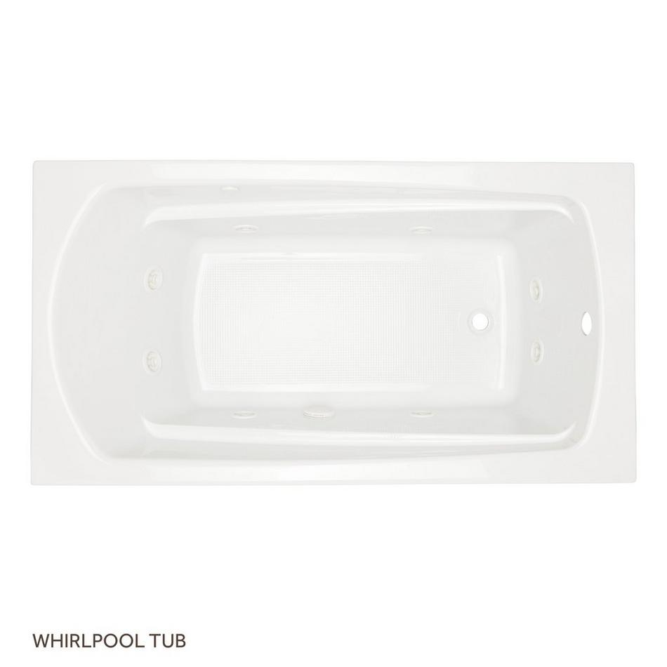60" x 32" Bradenton Acrylic Drop-In Whirlpool Tub, , large image number 1