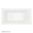 60" x 30" Bradenton Acrylic Alcove Soaking Tub - Left Drain - White, , large image number 2