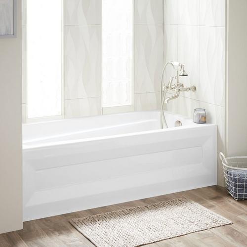 60" x 32" Bradenton Acrylic Alcove Soaking Tub