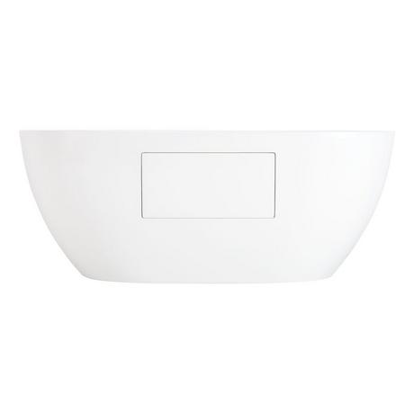 59" Hibiscus Oval Acrylic Freestanding Tub