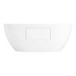 59" Hibiscus Oval Acrylic Freestanding Tub, , large image number 3