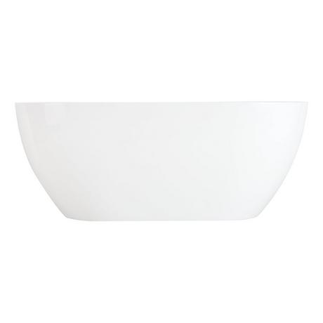 59" Hibiscus Oval Acrylic Freestanding Tub