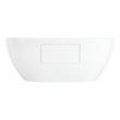 67" Hibiscus Oval Acrylic Freestanding Tub, , large image number 3