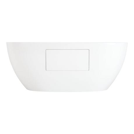 67" Hibiscus Oval Acrylic Freestanding Tub