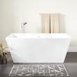 67" Hibiscus Rectangular Acrylic Freestanding Tub, , large image number 0