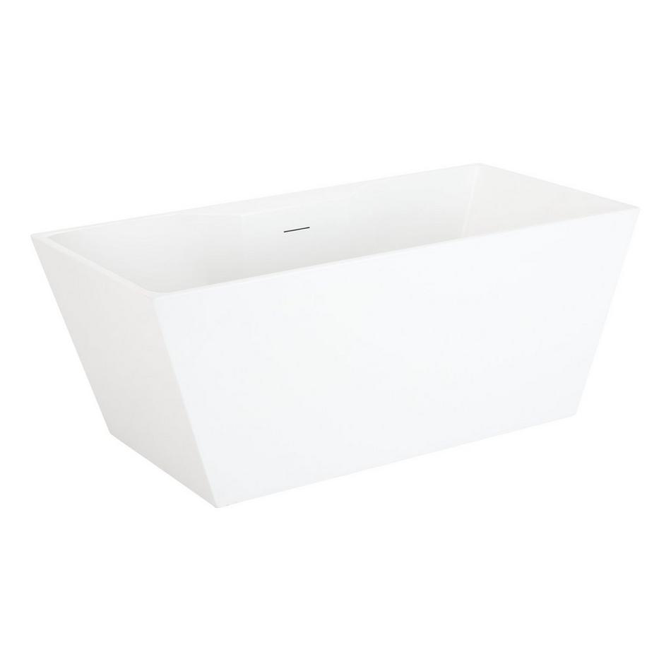 67" Hibiscus Rectangular Acrylic Freestanding Tub, , large image number 1