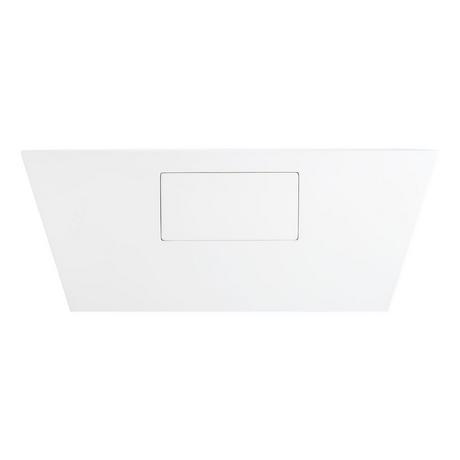 67" Hibiscus Rectangular Acrylic Freestanding Tub