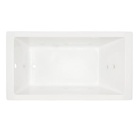 60" x 32" Sitka Acrylic Drop-In Whirlpool Tub - White