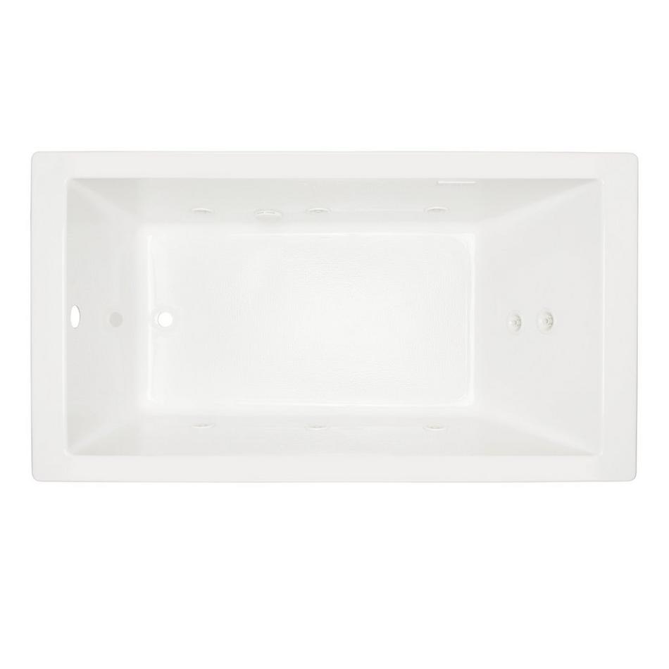 60" x 32" Sitka Acrylic Drop-In Whirlpool Tub - White, , large image number 1