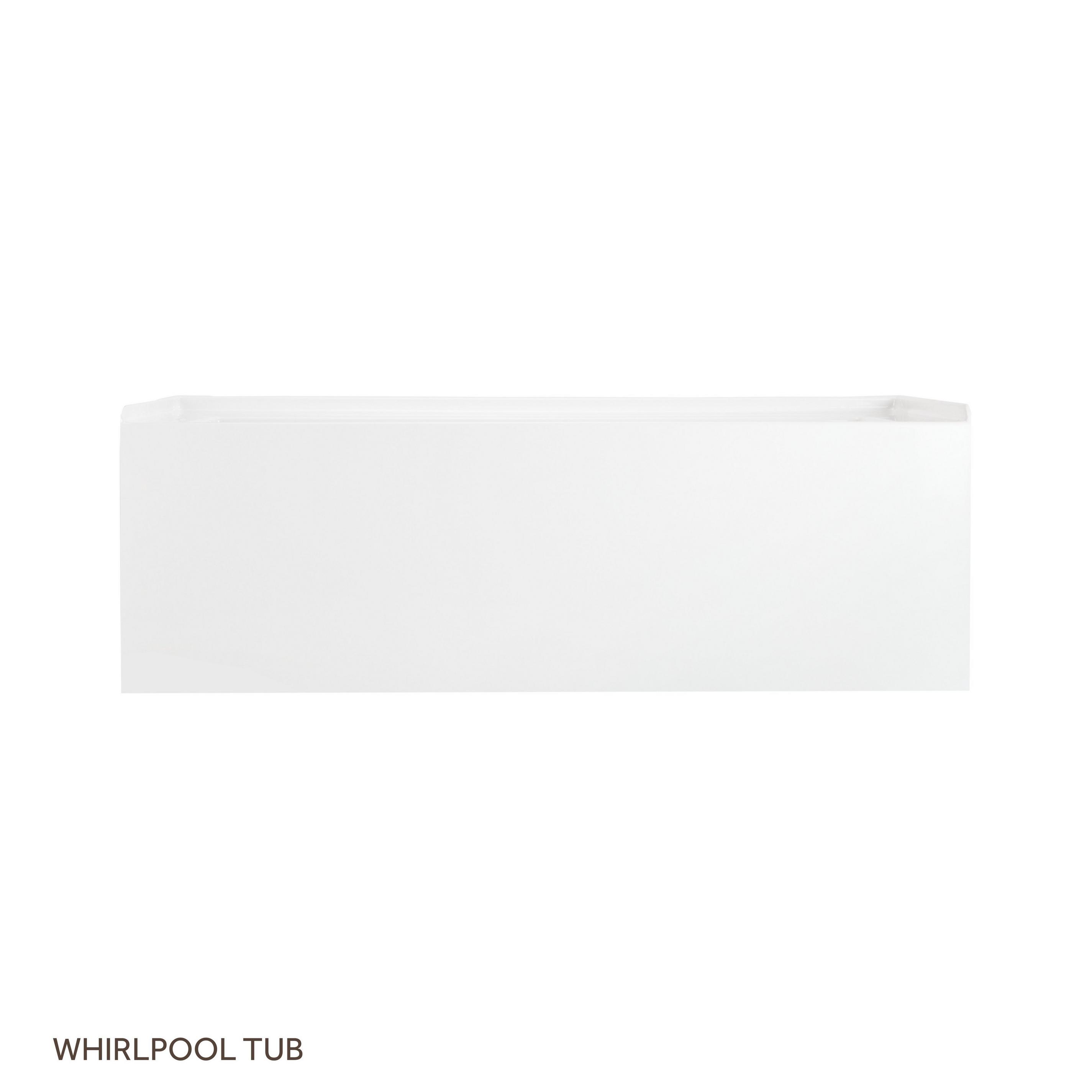 60" x 30" Sitka Acrylic Alcove Whirlpool Tub White Signature Hardware
