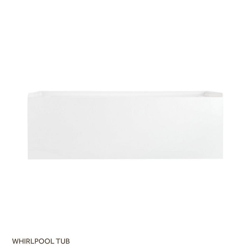 60" x 30" Sitka Acrylic Alcove Whirlpool Tub - White, , large image number 3