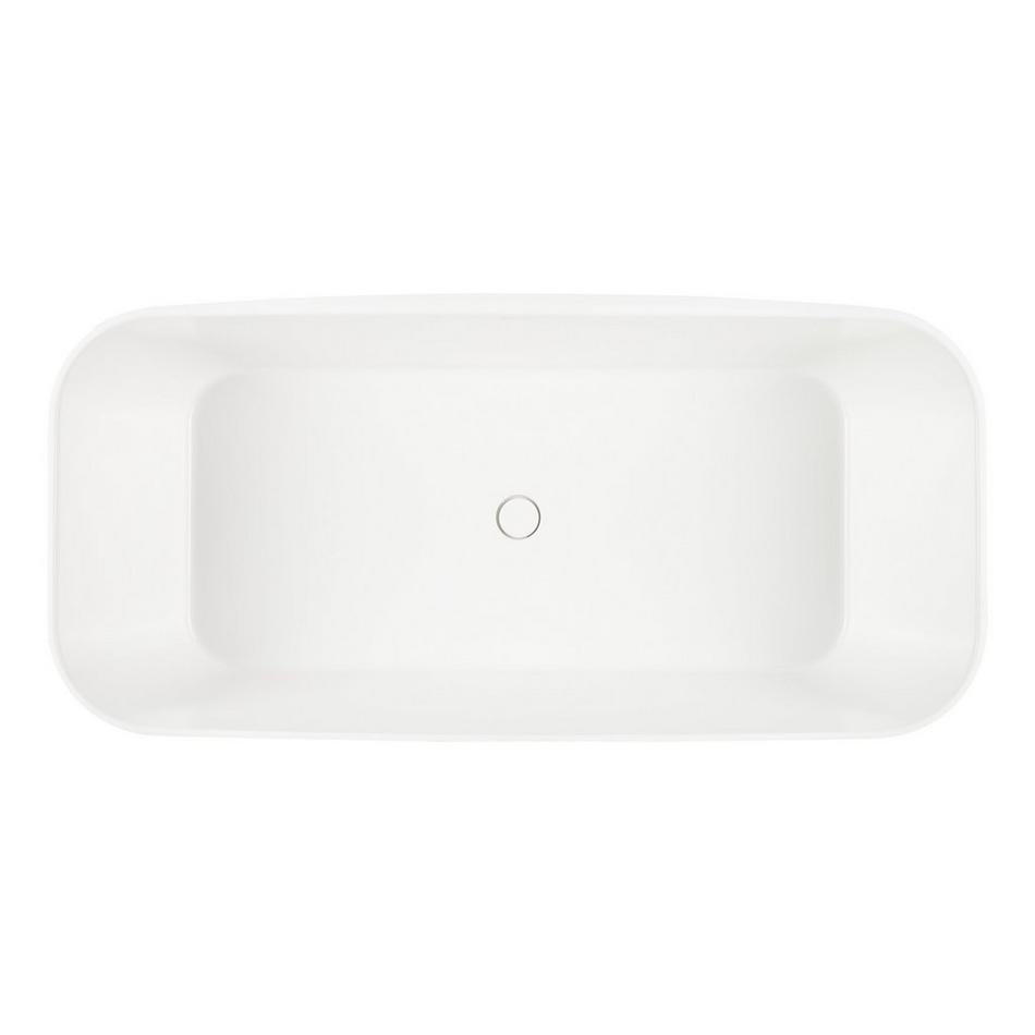 66" Inoma Solid Surface Freestanding Tub - Gloss Finish, , large image number 3
