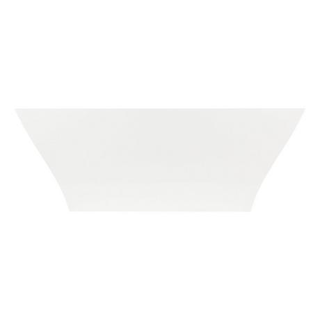 66" Carraway Solid Surface Freestanding Tub - Gloss Finish