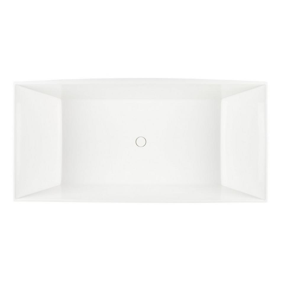 66" Carraway Solid Surface Freestanding Tub - Gloss Finish, , large image number 3