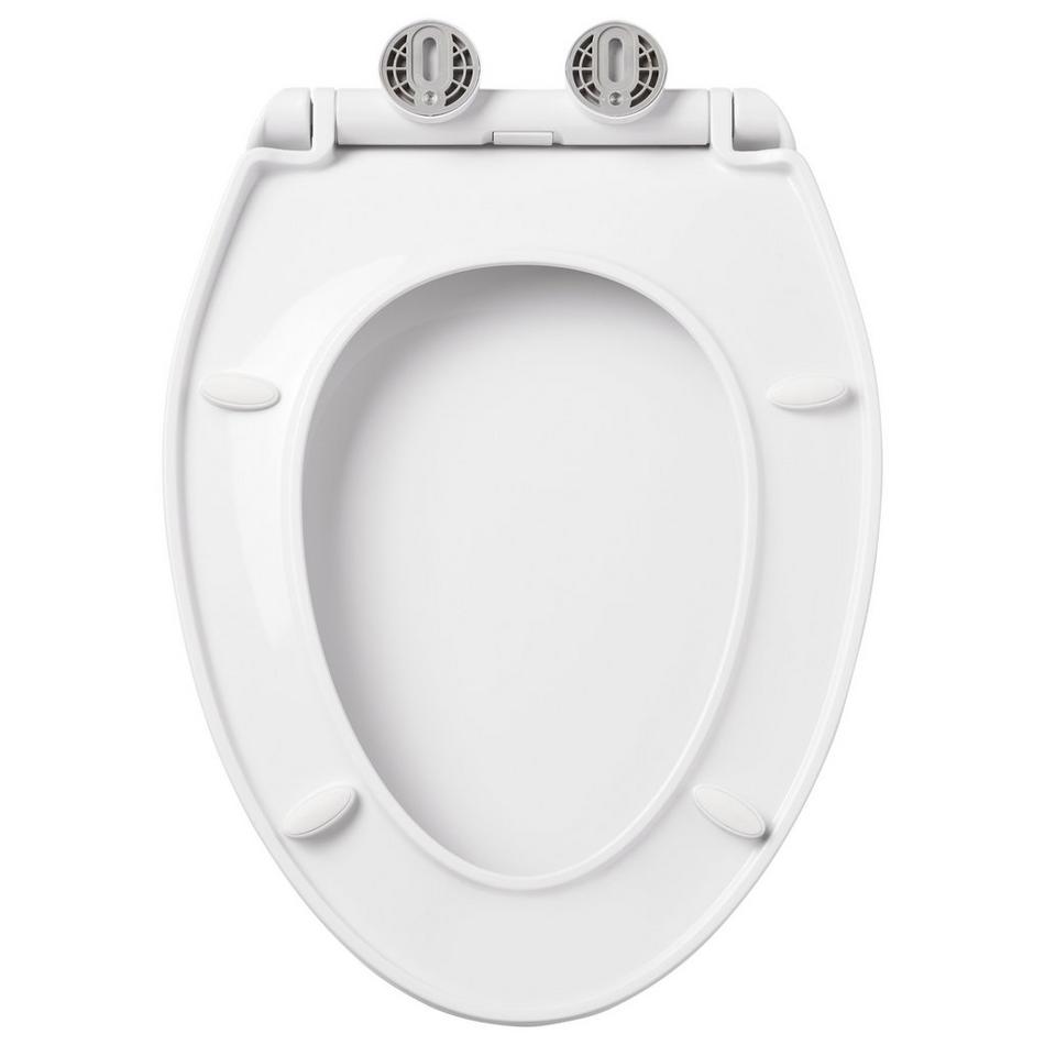 Traditional Ultra Slim Easy Clean Toilet Seat - Elongated Bowl, , large image number 4