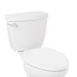 Contemporary Easy Clean Toilet Seat - Elongated Bowl - White, , large image number 0